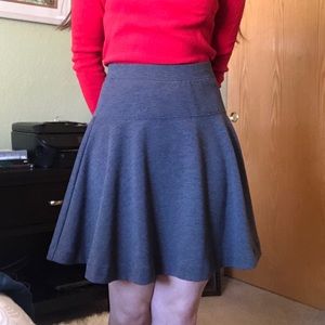 Grey circle skirt from Old Navy.